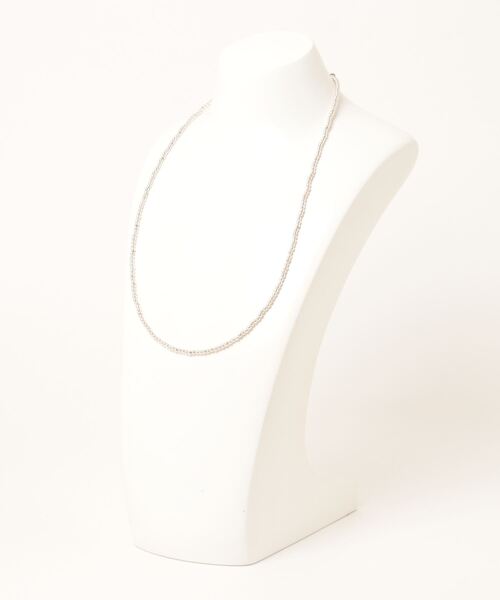 SALON adam et rope'（サロン アダム エ ロペ）の「【ERICKA NICOLAS BEGAY】ナバホパールネックレス 3mm60cm（ネックレス・レディース・シルバー・FREE）」の2枚目の写真