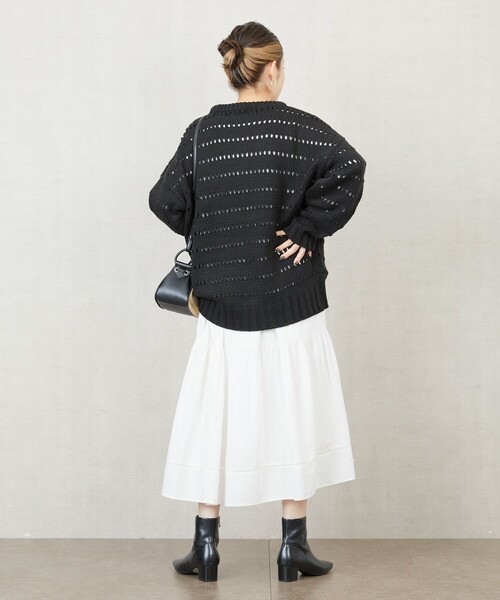 FREAK'S STORE(フリークスストア)の「限定展開 アイレット ニット プルオーバー(ニット/セーター・レディース・オリーブ/ナチュラル/ブルー/ブラック/レンガ・フリ-)」の15枚目の写真