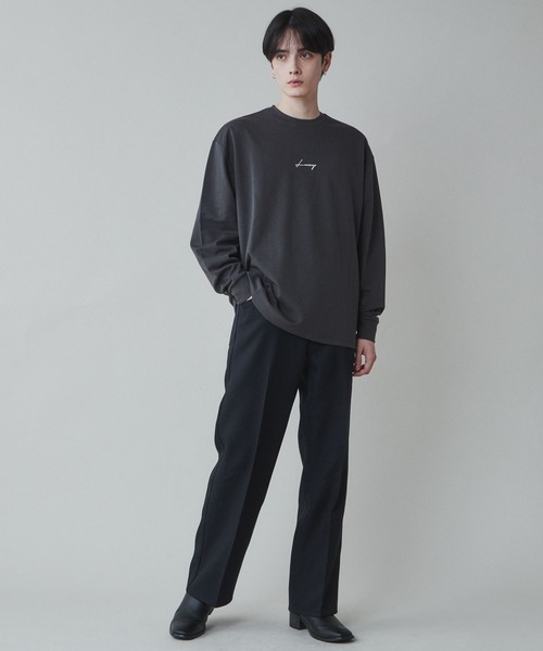 LUCY（ルーシー）の「LUCY/AIRFUNCTIONシンプルロゴロンT（Tシャツ/カットソー・メンズ・ブラック/ダークグレー/パープル/ホワイト・MEDIUM/LARGE）」の7枚目の写真