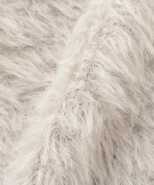 PROPORTION BODY DRESSING(プロポーションボディドレッシング)の「ミドル丈ロングフェザーカーディガン / 1213274901(ニット/セーター・レディース・ピンク/ベージュ/ホワイト系その他/グレー・FREE)」の16枚目の写真