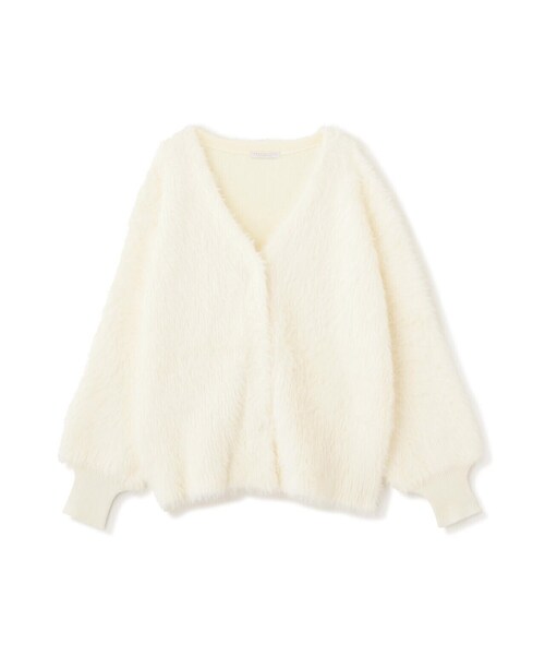 PROPORTION BODY DRESSING(プロポーションボディドレッシング)の「ミドル丈ロングフェザーカーディガン / 1213274901(ニット/セーター・レディース・ピンク/ベージュ/ホワイト系その他/グレー・FREE)」の17枚目の写真