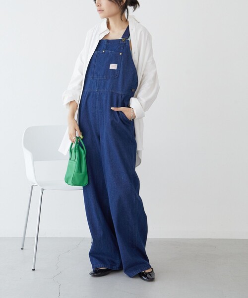 FREAK'S STORE（フリークスストア）の「限定展開　PENNEYS×FREAK'S STORE/ぺニーズ　別注オーバーオール（サロペット/オーバーオール・レディース・オレンジ/ベージュ/ネイビー/ナチュラル/ブラック/オリーブ・ﾌﾘ-）」の7枚目の写真