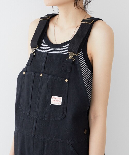 FREAK'S STORE（フリークスストア）の「限定展開　PENNEYS×FREAK'S STORE/ぺニーズ　別注オーバーオール（サロペット/オーバーオール・レディース・オレンジ/ベージュ/ネイビー/ナチュラル/ブラック/オリーブ・ﾌﾘ-）」の21枚目の写真