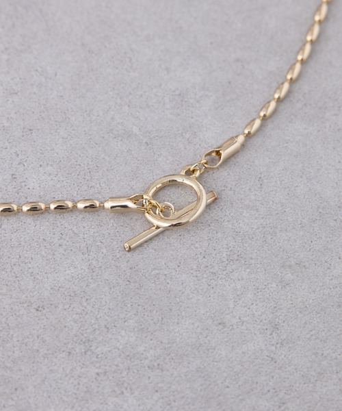 CIAOPANIC TYPY（チャオパニックティピー）の「【 lil/リル】変形ボールチェーンマンテルネックレス（ネックレス・レディース・シルバー/ゴールド・ONE SIZE）」の6枚目の写真