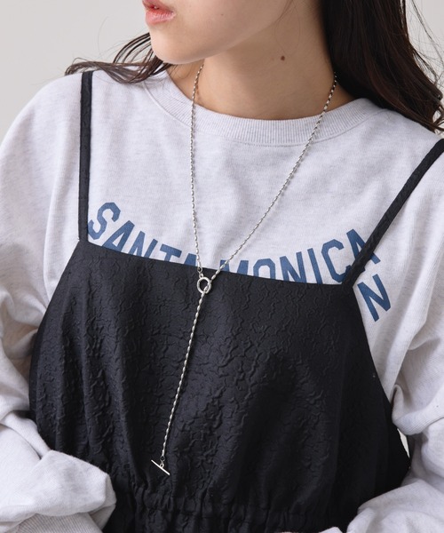 CIAOPANIC TYPY（チャオパニックティピー）の「【 lil/リル】変形ボールチェーンマンテルネックレス（ネックレス・レディース・シルバー/ゴールド・ONE SIZE）」の3枚目の写真