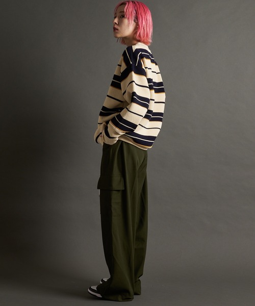 SKOOKUM(スクーカム)の「SKOOKUM AIRY BOADER KNIT(ニット/セーター・メンズ・アイボリー/ブラック・L/M)」の17枚目の写真