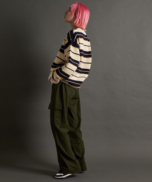 SKOOKUM(スクーカム)の「SKOOKUM AIRY BOADER KNIT(ニット/セーター・メンズ・アイボリー/ブラック・L/M)」の18枚目の写真