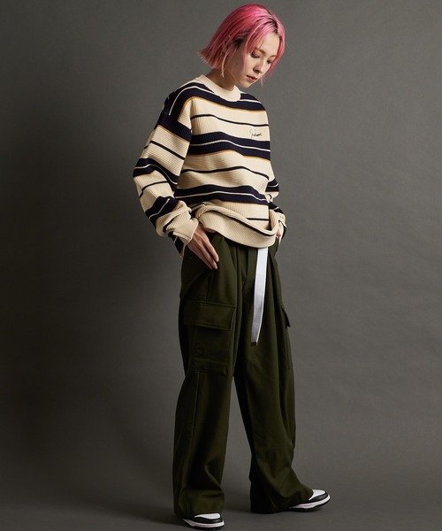 SKOOKUM(スクーカム)の「SKOOKUM AIRY BOADER KNIT(ニット/セーター・メンズ・アイボリー/ブラック・L/M)」の22枚目の写真