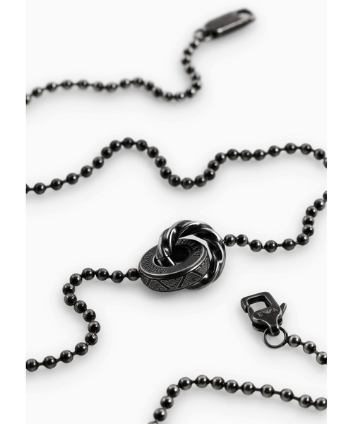 EMPORIO ARMANI(エンポリオアルマーニ)の「【エンポリオ アルマーニ】ステンレスペンダントネックレス(Black)_EGS3027040(ネックレス・メンズ・その他1・FREE)」の3枚目の写真
