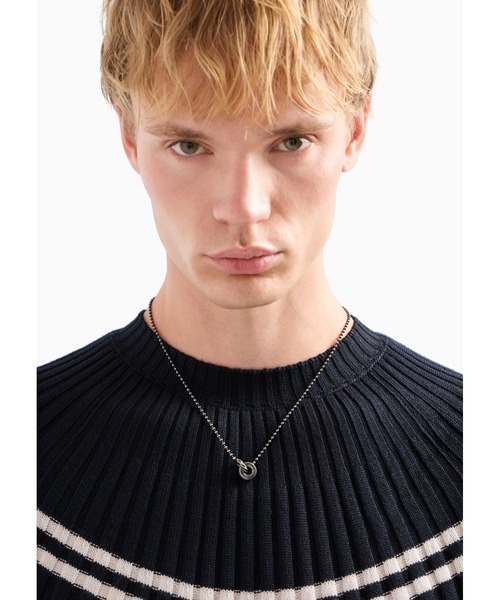 EMPORIO ARMANI(エンポリオアルマーニ)の「【エンポリオ アルマーニ】ステンレスペンダントネックレス(Black)_EGS3027040(ネックレス・メンズ・その他1・FREE)」の4枚目の写真