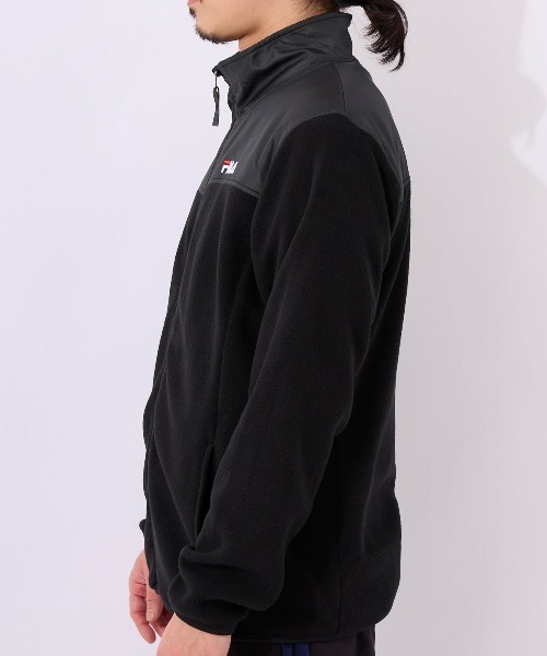 FILA(フィラ)の「【FILA:フィラ】マイクロフリーススタンドジャケット ジップアップジャケット ブルゾン フリース ナイロン 切り替え(ブルゾン・メンズ・ブラック/レッド/ダークブルー/ネイビー・MEDIUM/X-LARGE/LARGE)」の22枚目の写真