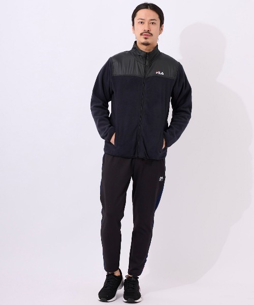 FILA XXL メンズ FILA フリース ジップアップ ジャケット フリース