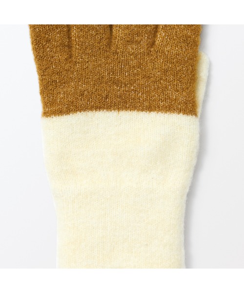 無印良品（ムジルシリョウヒン）の「再生ポリエステル混　のびのび　手袋（キッズ）（手袋・キッズ・ネイビー/オフホワイト・ONE SIZE）」の3枚目の写真