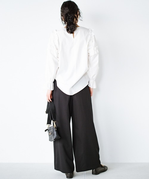 haco!（ハコ）の「ここぞ！という日に気合いを入れたいウエストベルトパンツ（その他パンツ・レディース・ブラウン/ボルドー/ブラック・LARGE/MEDIUM/SMALL/X-LARGE）」の15枚目の写真