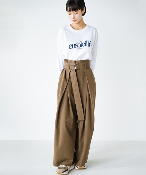 haco!（ハコ）の「ここぞ！という日に気合いを入れたいウエストベルトパンツ（その他パンツ・レディース・ブラウン/ボルドー/ブラック・LARGE/MEDIUM/SMALL/X-LARGE）」の22枚目の写真