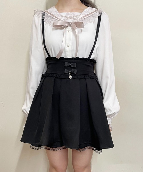 MARS ビジュー付きピンクリボンベルト新品タグ付き MARS ビジュー付きピンクリボンベルト新品タグ付き リボンビジュー付き