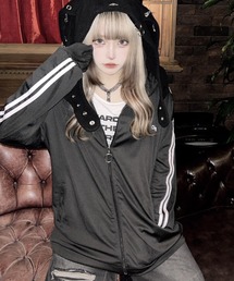 DEVICE | 《即納》ハイネック ダブルライン シンプル トラックジャケット ジャージ Y2K(ジャージ)