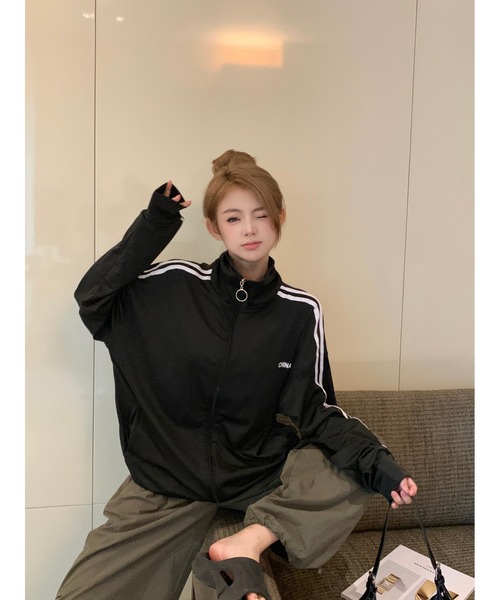 DEVICE（デバイス）の「ハイネック ダブルライン シンプル トラック