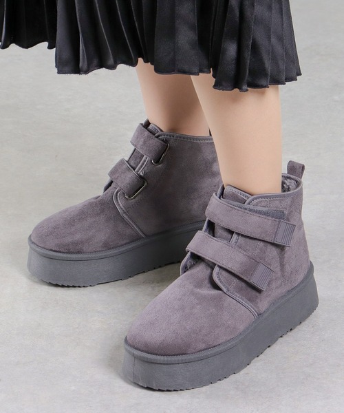 Dedes（デデス）の「厚底 ムートン ミドルブーツ (6363)(6364)(6365)/Dedes（ブーツ・レディース・ブラウン系5/グレー系4/グレー系5/ブラック/ブラック系4/ブラウン系4/ブラック系5/ブラウン/グレー/ベージュ/ベージュ系4/ベージュ系5・38/44/42/40/36/34）」の7枚目の写真