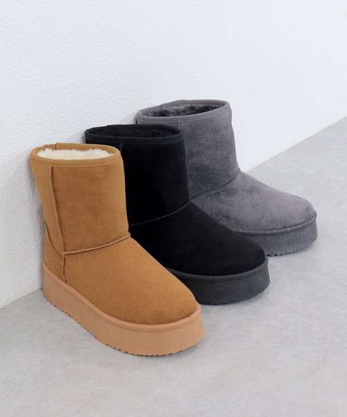 Dedes（デデス）の「厚底 ムートン ミドルブーツ (6363)(6364)(6365)/Dedes（ブーツ・レディース・ブラウン系5/グレー系4/グレー系5/ブラック/ブラック系4/ブラウン系4/ブラック系5/ブラウン/グレー/ベージュ/ベージュ系4/ベージュ系5・38/44/42/40/36/34）」の13枚目の写真