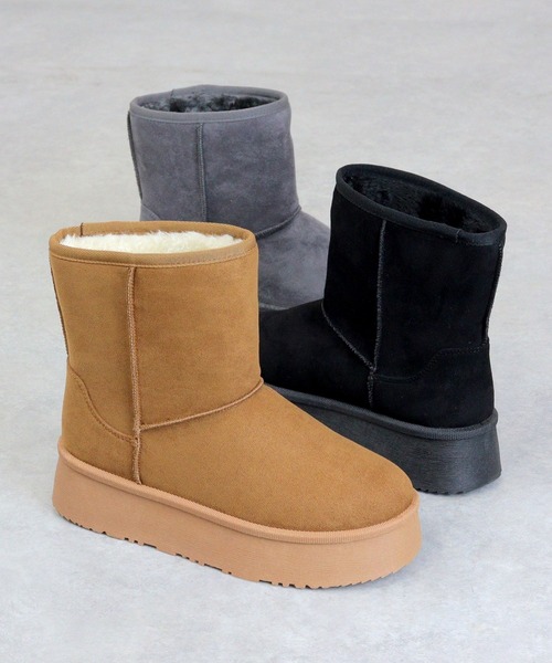 Dedes（デデス）の「厚底 ムートン ミドルブーツ (6363)(6364)(6365)/Dedes（ブーツ・レディース・ブラウン系5/グレー系4/グレー系5/ブラック/ブラック系4/ブラウン系4/ブラック系5/ブラウン/グレー/ベージュ/ベージュ系4/ベージュ系5・38/44/42/40/36/34）」の14枚目の写真