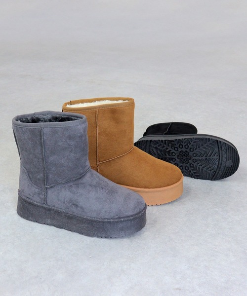 Dedes（デデス）の「厚底 ムートン ミドルブーツ (6363)(6364)(6365)/Dedes（ブーツ・レディース・ブラウン系5/グレー系4/グレー系5/ブラック/ブラック系4/ブラウン系4/ブラック系5/ブラウン/グレー/ベージュ/ベージュ系4/ベージュ系5・38/44/42/40/36/34）」の15枚目の写真