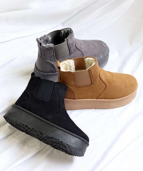 Dedes（デデス）の「厚底 ムートン ミドルブーツ (6363)(6364)(6365)/Dedes（ブーツ・レディース・ブラウン系5/グレー系4/グレー系5/ブラック/ブラック系4/ブラウン系4/ブラック系5/ブラウン/グレー/ベージュ/ベージュ系4/ベージュ系5・38/44/42/40/36/34）」の16枚目の写真