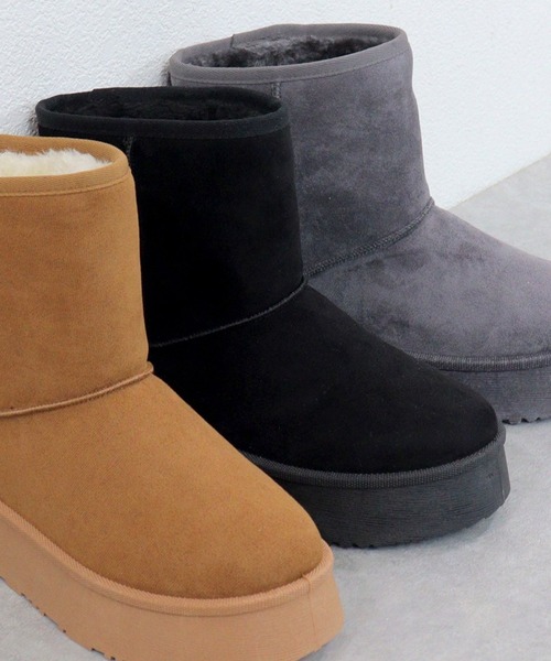 Dedes（デデス）の「厚底 ムートン ミドルブーツ (6363)(6364)(6365)/Dedes（ブーツ・レディース・ブラウン系5/グレー系4/グレー系5/ブラック/ブラック系4/ブラウン系4/ブラック系5/ブラウン/グレー/ベージュ/ベージュ系4/ベージュ系5・38/44/42/40/36/34）」の20枚目の写真