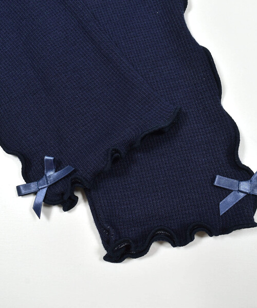 BeBe（ベベ）の「ウォームリブメロウレギンス(80~150cm)（レギンス/スパッツ・キッズ・ネイビー/グレー・M/L/S/XL/XS/XXS）」の6枚目の写真