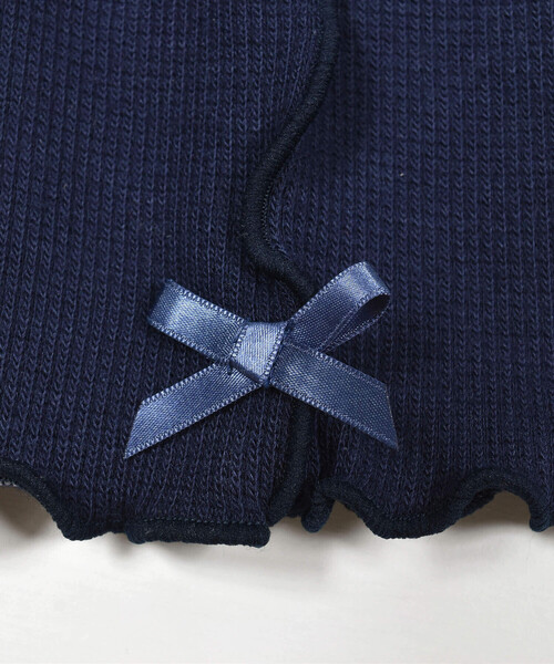 BeBe（ベベ）の「ウォームリブメロウレギンス(80~150cm)（レギンス/スパッツ・キッズ・ネイビー/グレー・M/L/S/XL/XS/XXS）」の7枚目の写真