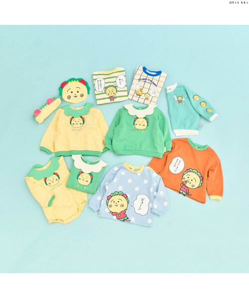 apres les cours(アプレレクール)の「WEB限定 COJI-COJI 3柄トレーナー(スウェット・キッズ・その他2/ミント/チェック・80/130/110/120/100/90)」の6枚目の写真