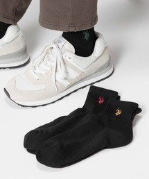 【US POLO】USPAサンショク刺繍Q3Pソックス