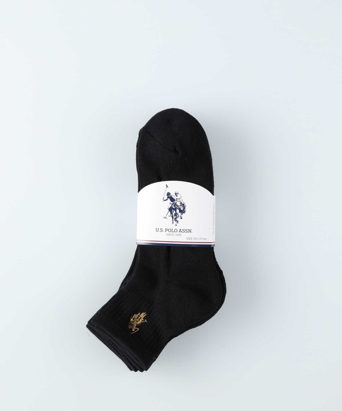 Right-on(ライトオン)の「【US POLO】USPAサンショク刺繍Q3Pソックス(ソックス/靴下・メンズ・ブルー・L/M)」の4枚目の写真