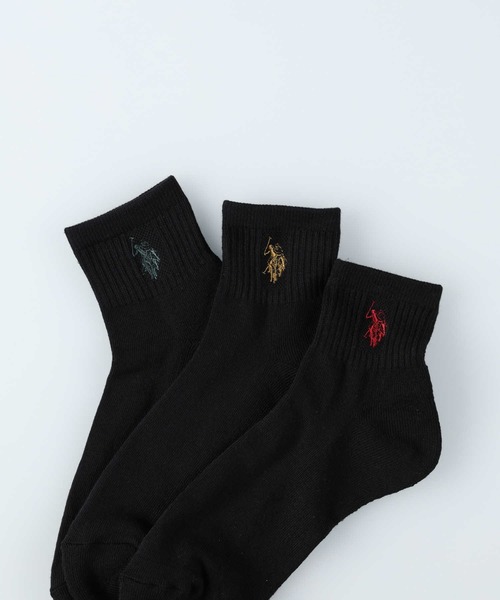 Right-on(ライトオン)の「【US POLO】USPAサンショク刺繍Q3Pソックス(ソックス/靴下・メンズ・ブルー・L/M)」の15枚目の写真