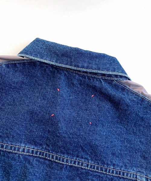 Q（キュー）の「デニムジャケット（デニムジャケット・レディース・ネイビー・MEDIUM）」の6枚目の写真