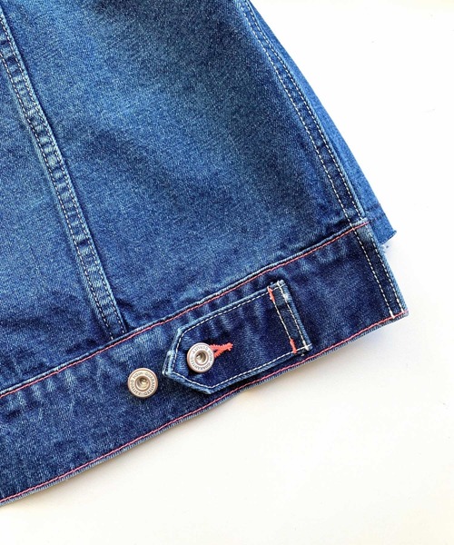 Q（キュー）の「デニムジャケット（デニムジャケット・レディース・ネイビー・MEDIUM）」の8枚目の写真