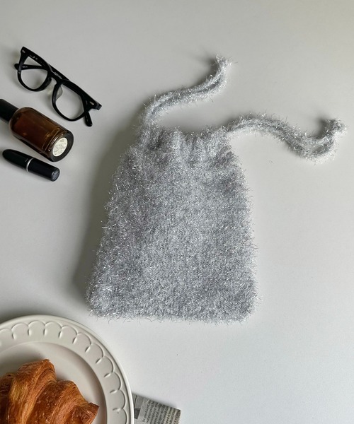 DISCOAT（ディスコート）の「【新色追加！】ラメニット巾着ショルダー