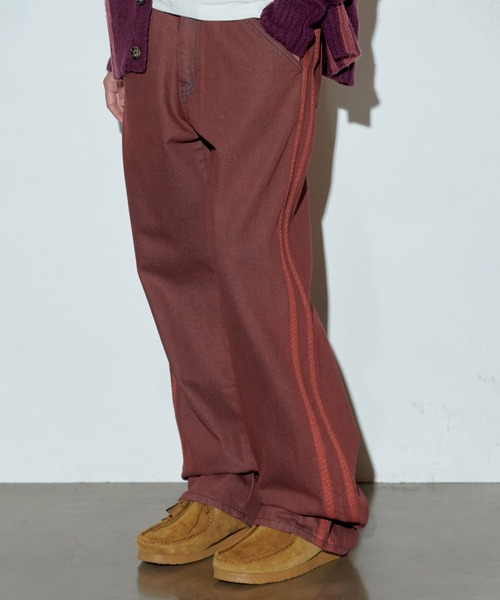 SCULPTOR（スカルプター）の「Straight Line Denim Pants/ストレートラインデニムパンツ（デニムパンツ・レディース・レンガ/ライトブルー/グリーン・X-SMALL/MEDIUM/LARGE/SMALL）」の3枚目の写真