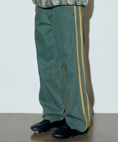 SCULPTOR（スカルプター）の「Straight Line Denim Pants/ストレートラインデニムパンツ（デニムパンツ・レディース・レンガ/ライトブルー/グリーン・X-SMALL/MEDIUM/LARGE/SMALL）」の2枚目の写真