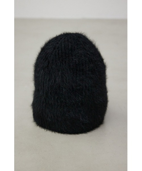AZUL by moussy(アズールバイマウジー)の「シャギーニットビーニー(ニットキャップ/ビーニー・レディース・アイボリー/ブラック・FREE)」の10枚目の写真