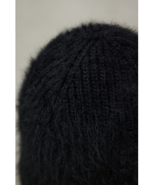 AZUL by moussy(アズールバイマウジー)の「シャギーニットビーニー(ニットキャップ/ビーニー・レディース・アイボリー/ブラック・FREE)」の6枚目の写真