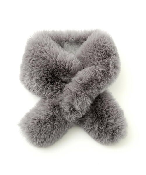 EDIT COLOGNE（エディットコロン）の「フェイクファーティペット（ストール/ショール・レディース・ブラウン/グレー・ﾌﾘ-）」の3枚目の写真