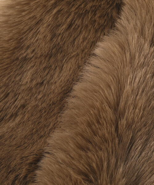 EDIT COLOGNE（エディットコロン）の「フェイクファーティペット（ストール/ショール・レディース・ブラウン/グレー・ﾌﾘ-）」の8枚目の写真