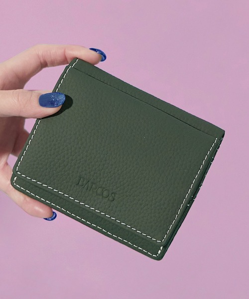 BARCOS（バルコス）の「【BARCOS/バルコス】シュリンクレザーミニウォレット（財布・レディース・ベージュ系その他/ブラック/ブルー/オレンジ/グリーン・ONE SIZE）」の4枚目の写真