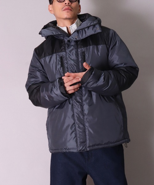 BAYBLO（ベイブロ）の「(DV)【ユニセックス】中綿 パデット アウトドア ジャケット（ダウンジャケット/コート・メンズ・チャコールグレー/カーキ/ベージュ/ブラック・MEDIUM/LARGE/X-LARGE）」の3枚目の写真