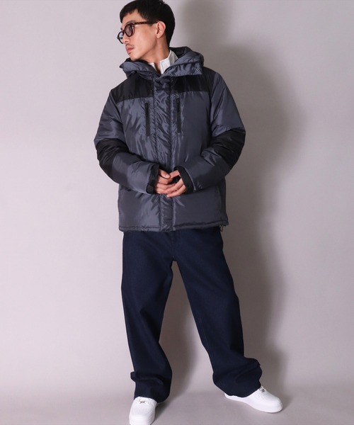 BAYBLO（ベイブロ）の「(DV)【ユニセックス】中綿 パデット アウトドア ジャケット（ダウンジャケット/コート・メンズ・チャコールグレー/カーキ/ベージュ/ブラック・MEDIUM/LARGE/X-LARGE）」の8枚目の写真