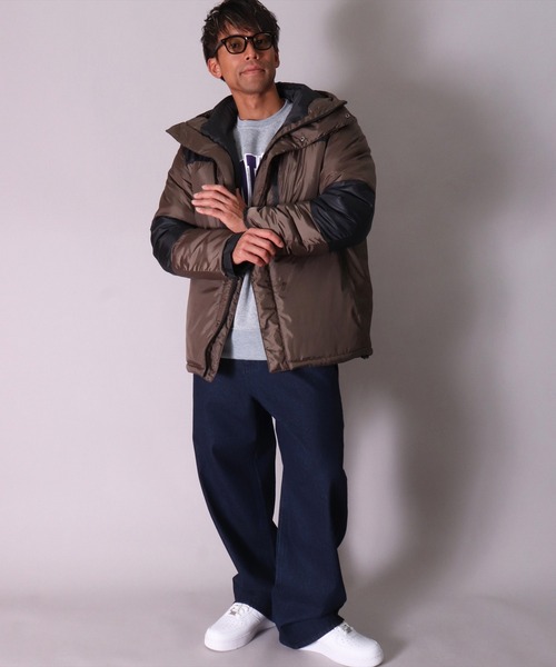 BAYBLO（ベイブロ）の「(DV)【ユニセックス】中綿 パデット アウトドア ジャケット（ダウンジャケット/コート・メンズ・チャコールグレー/カーキ/ベージュ/ブラック・MEDIUM/LARGE/X-LARGE）」の10枚目の写真