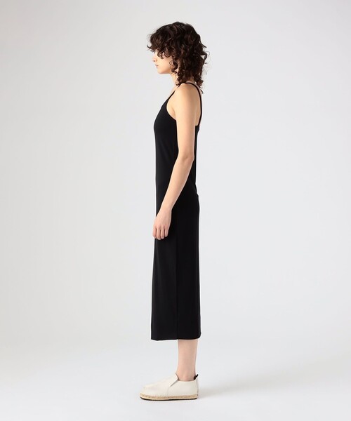 JAMES PERSE（ジェームスパース）の「クレープマットジャージー キャミソールワンピース WCMJ6753（ワンピース・レディース・ベージュ/ブラック・1/2/0）」の4枚目の写真