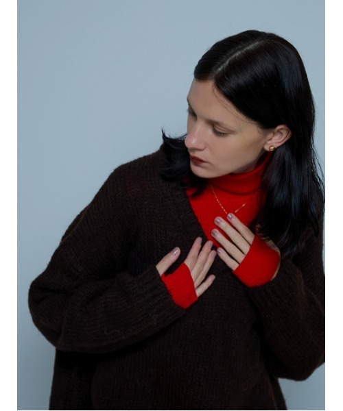 AMAIL（アマイル）の「Back open straight dress（ワンピース・レディース・ベージュ/ブラック/レッド・FREE）」の12枚目の写真