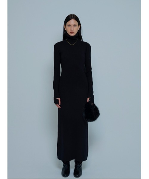 AMAIL（アマイル）の「Back open straight dress（ワンピース・レディース・ベージュ/ブラック/レッド・FREE）」の21枚目の写真